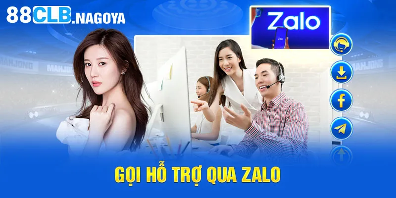 Gọi hỗ trợ qua Zalo